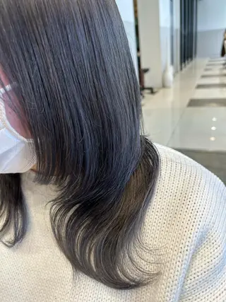 ショート カラー ヘアアレンジ 海外カラー白髪ぼかし ティファニーサユリのヘアスタイル