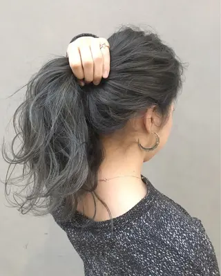 ロング カラー 【美髪矯正】【スト カール】小野村翔太のヘアスタイル