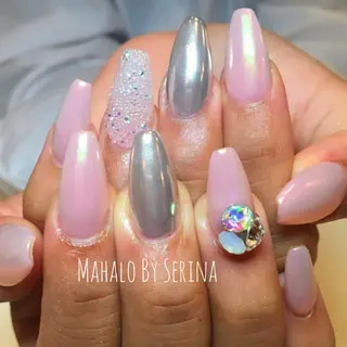 セミロング カラー ネイル SUNNY BAE. SERINAのネイルデザイン