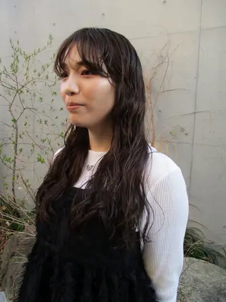 セミロング パーマ sakoda shunkiのヘアスタイル