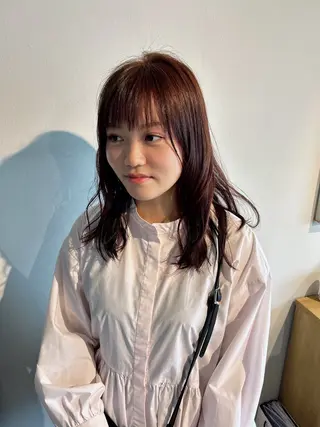ミディアム 透明感カラー 暖色shihoのヘアスタイル