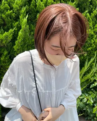 カラー yuri/オリーブ/ 暖色カラー/レイヤーのヘアスタイル