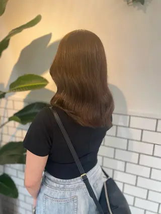 ミディアム カラー emusalon前橋川原店所属・松井 悠希のヘアスタイル