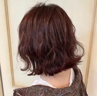 ミディアム カラー ヘアアレンジ 海外レイヤー鯉渕 【海外風メンズも◎】のヘアスタイル