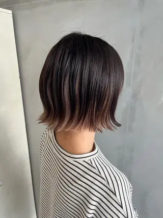 ショート カラー La fith hair lily加古川店所属・原満里奈‎/東加古川 /透け感カラー🫧‪のヘアスタイル