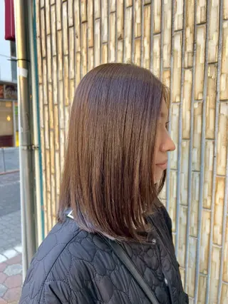 ミディアム カラー ミ ユのヘアスタイル