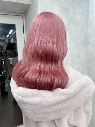 セミロング カラー ヘアアレンジ 💕ブリーチ/ヘアメ 🎀YUUKAのヘアスタイル