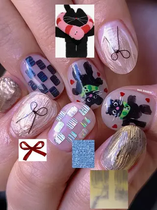 ネイル 3dパーツ/流行り 👧shushu❤️のネイルデザイン