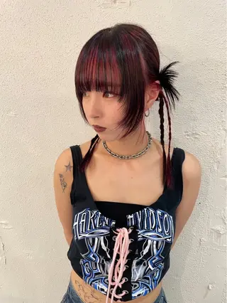 ロング カラー 小谷 梨奈のヘアスタイル