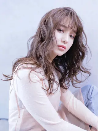 ロング パーマ 神野 雅樹のヘアスタイル