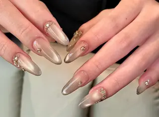 ネイル By moonネイル 🌷ワンホン/韓国風のネイルデザイン