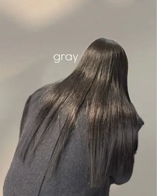 ロング INORI|艶カラ ー|フェイスレイヤーのヘアスタイル