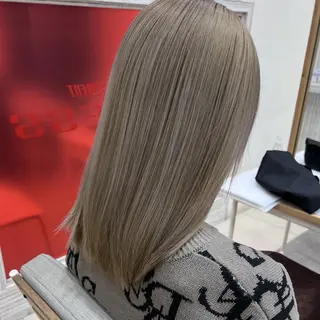 セミロング カラー 高橋成海💎透明感/ デザインカラー💎のヘアスタイル