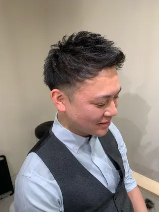 ショート メンズ ブリーチとエクステ 最後の砦🤍アミルのヘアスタイル