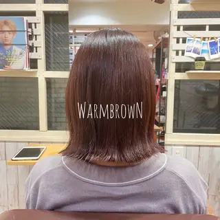 ミディアム カラー BonD hair Yamamotoのヘアスタイル