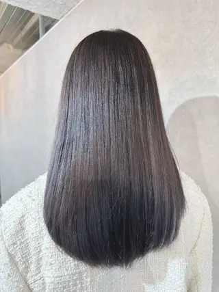 セミロング カラー 京都駅/透明感カラー /髪質改善/岩崎拓郎のヘアスタイル