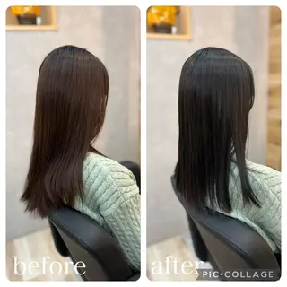 ロング Aguhair milo森山知幸のヘアスタイル