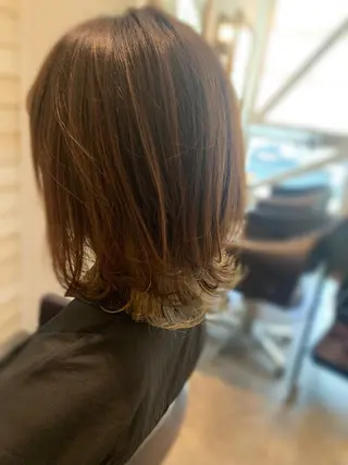 ミディアム 🍀艶髪縮毛矯正/ 風殿　滉太🍀のヘアスタイル