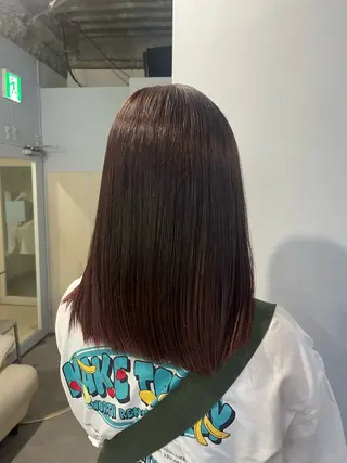 ミディアム カラー Sakuma Chinamiのヘアスタイル