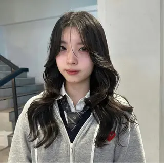 ロング カラー 韓国ヘア/ネイル kanako🤍🫧のヘアスタイル