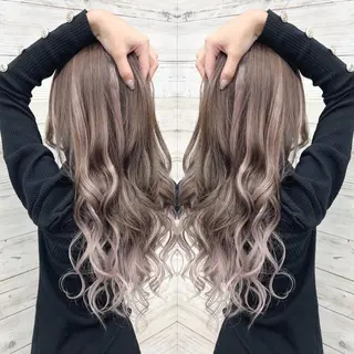 セミロング カラー ヘアアレンジ 枝毛カット&髪質改善 満足NO.1岡しゃんのヘアスタイル