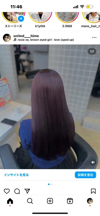 カラー 🍒レイヤーカット/ 暖色カラー🍒のヘアスタイル