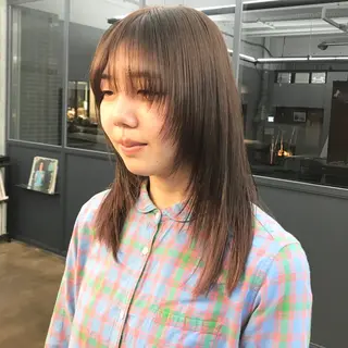 セミロング カラー ✂︎ウルフ・ショート ✂︎MIKUNIのヘアスタイル