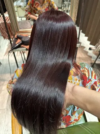 ロング カラー ヘアアレンジ 瀧尻 光のヘアスタイル