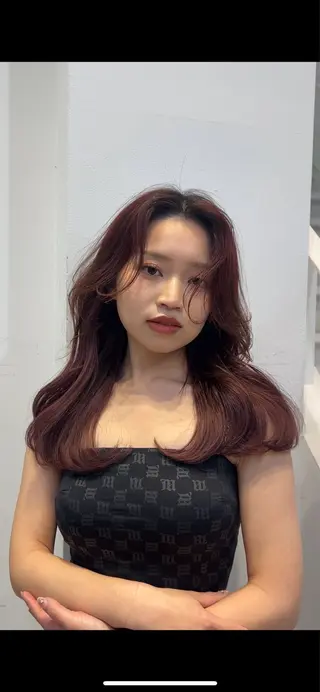 ミディアム 縮毛矯正支持率N O.1あおい🕊️✨のヘアスタイル