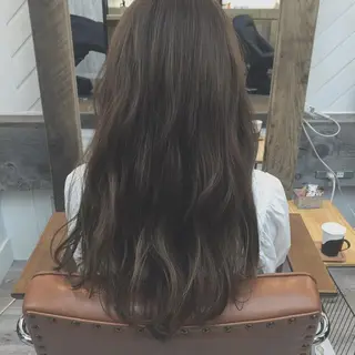 ロング カラー 前髪顔周り✂️店長 ❤️アマミヤ❤️のヘアスタイル