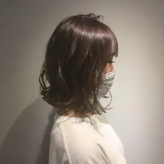 ミディアム カラー しのはら まどかのヘアスタイル