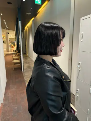 ミディアム ショート/ミニボブ マンツーマン/マユコのヘアスタイル