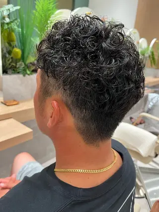 パーマ メンズ 桑原 りゆのヘアスタイル