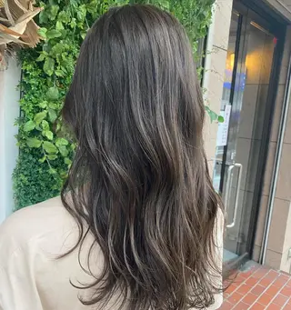 ロング カラー 透明感カラー/韓国 ヘア🩶yuri🩵のヘアスタイル