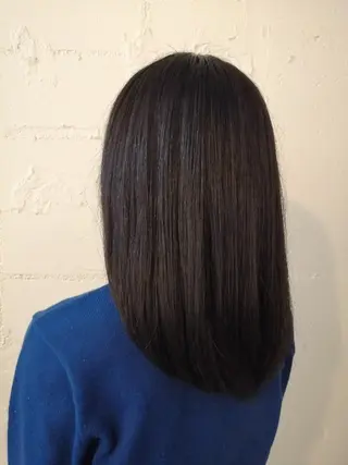 セミロング カラー 福永 ちひろのヘアスタイル