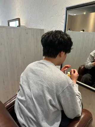 ショート パーマ メンズ hair salon  CAMON.所属・仙台/camon/ airiのヘアスタイル