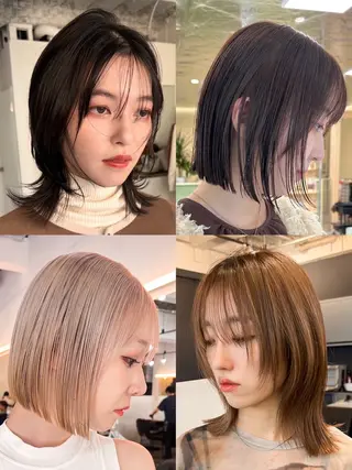 ミディアム ボブ/ぱつっとボブ/ 谷口 海星のヘアスタイル