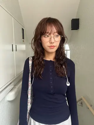 ロング カラー 似合わせ小顔レイヤー 🎀nonokaのヘアスタイル