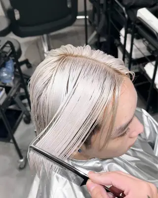 ショート カラー CHROMAN by become所属・Ryuuki/ メンズバレイヤージュのヘアスタイル