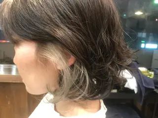 ショート カラー パーマ 藤木 雅俊のヘアスタイル