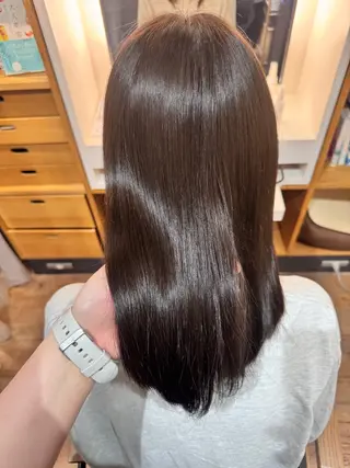 セミロング 南 怜奈のヘアスタイル
