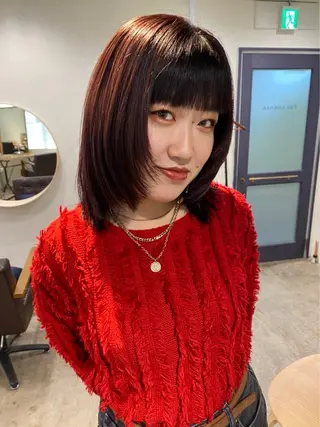 カラー 🌈HAPPYになる hair🌈ユウカのヘアスタイル