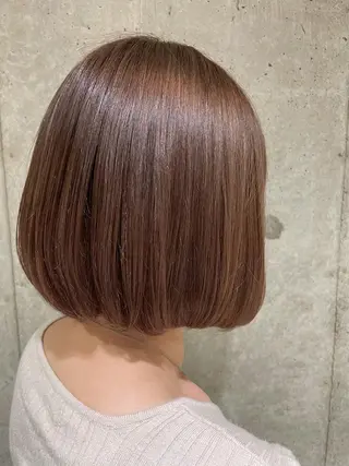 ミディアム カラー ハイライトが 得意なニキです😊のヘアスタイル