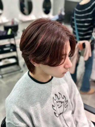 カラー MEN’S SALON Cyf 千葉所属・フェザーパーマ/ 韓国/橋本修杜のヘアスタイル