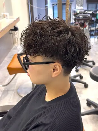 ショート パーマ メンズ 杉村 一輝のヘアスタイル