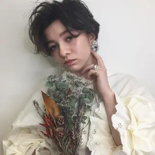 ショート カラー 柔らかいcolor 🌿harukaのヘアスタイル