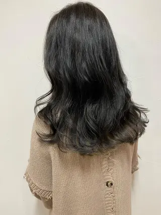 ロング カラー パーマ ヘアアレンジ ami by Absolute所属・🐠店長 二田直人🐠のヘアスタイル