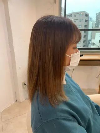 セミロング 💛ハイトーン💛 りむのヘアスタイル