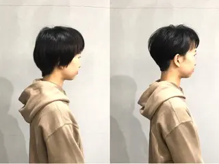 ショート カラー ボブ/ショート/ 白髪染め/メンズ葛西のヘアスタイル