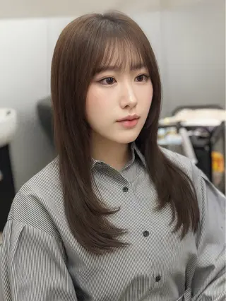ロング ✨韓国ヘア✨ レイヤー✂️鎌倉楓麻のヘアスタイル
